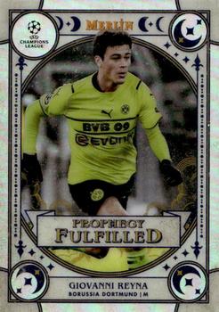 2021-22 Merlin Chrome UEFA Champions League - Prophecy Fulfilled #PF-15 Giovanni Reyna Front