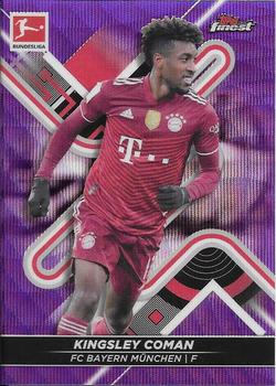 2021-22 Finest Bundesliga - Purple Wave Refractor #133 Kingsley Coman Front