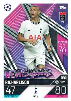 2022-23 Topps Match Attax UEFA Champions League & UEFA Europa League - New Signings #NS3 Richarlison Front