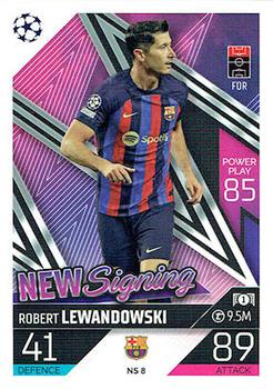 2022-23 Topps Match Attax UEFA Champions League & UEFA Europa League - New Signings #NS8 Robert Lewandowski Front