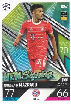2022-23 Topps Match Attax UEFA Champions League & UEFA Europa League - New Signings #NS21 Noussair Mazraoui Front