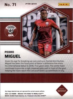 2021-22 Panini Mosaic Road to FIFA World Cup - Red Pulsar #71 Pedro Miguel Back