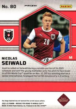 2021-22 Panini Mosaic Road to FIFA World Cup - Red Pulsar #80 Nicolas Seiwald Back