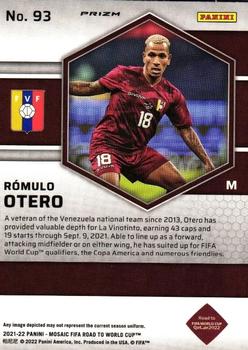 2021-22 Panini Mosaic Road to FIFA World Cup - Red Pulsar #93 Romulo Otero Back