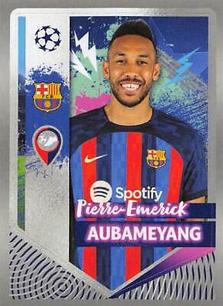 2022-23 Topps UEFA Champions League Sticker Collection #204 Pierre-Emerick Aubameyang Front