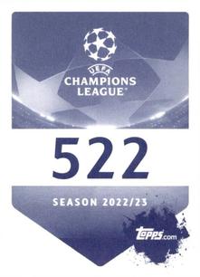 2022-23 Topps UEFA Champions League Sticker Collection #522 Robert Lewandowski Back