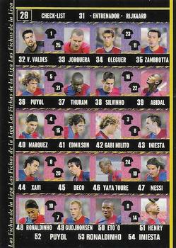 2007-08 Mundicromo Sport S.L. Las fichas de la Liga #29 Plantilla Back