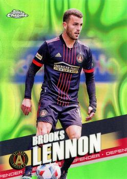 2022 Topps Chrome MLS - Neon Green Lava #116 Brooks Lennon Front