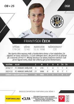 2022-23 SportZoo Fortuna:Liga #68 Frantisek Cech Back