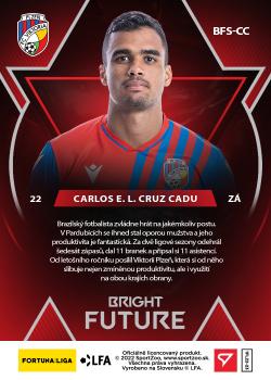 2022-23 SportZoo Fortuna:Liga - Bright Future Auto #BFS-CC Carlos Eduardo Lopes Cruz Cadu Back