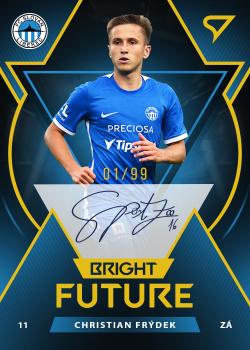 2022-23 SportZoo Fortuna:Liga - Bright Future Auto #BFS-CF Christian Frydek Front