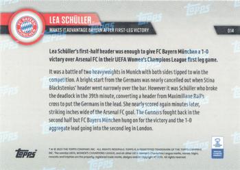 2022-23 Topps Now UEFA Women's Champions League #014 Lea Schüller Back