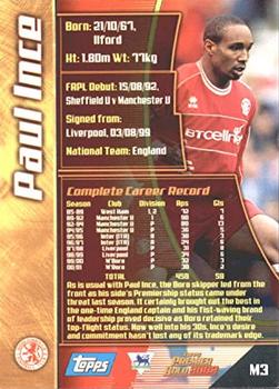 2001-02 Topps Premier Gold 2002 #M3 Paul Ince Back