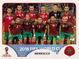 2018 Panini FIFA World Cup: Russia 2018 Stickers (Pink Backs, Made in Italy) #141 Team Photo Morocco Front