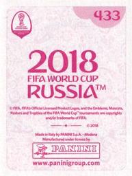 2018 Panini FIFA World Cup: Russia 2018 Stickers (Pink Backs, Made in Italy) #433 Sebastian Rudy Back