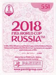 2018 Panini FIFA World Cup: Russia 2018 Stickers (Pink Backs, Made in Italy) #551 Mohamed Amine Ben Amor Back