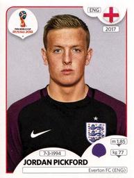 2018 Panini FIFA World Cup: Russia 2018 Stickers (Pink Backs, Made in Italy) #563 Jordan Pickford Front