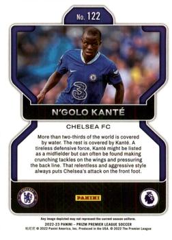 2022-23 Panini Prizm Premier League #122 N'Golo Kante Back