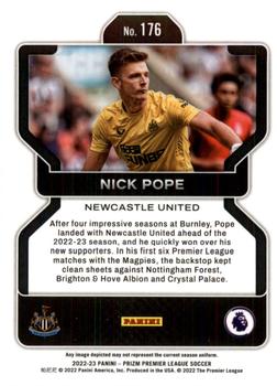 2022-23 Panini Prizm Premier League #176 Nick Pope Back