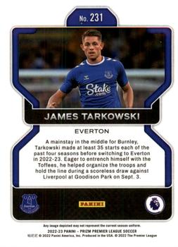 2022-23 Panini Prizm Premier League #231 James Tarkowski Back