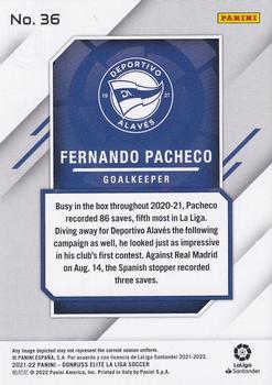 2021-22 Donruss Elite LaLiga Santander #36 Fernando Pacheco Back