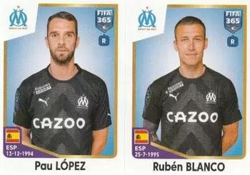 2023 Panini FIFA 365 The Golden World of Football #198 Pau López / Rubén Blanco Front