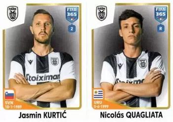 2023 Panini FIFA 365 The Golden World of Football #287 Jasmin Kurtić / Nicolás Quagliata Front