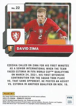 2022-23 Donruss - Teal #22 David Zima Back