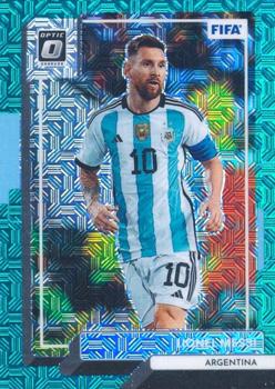 2022-23 Donruss - Optic Teal Mojo #10 Lionel Messi Front