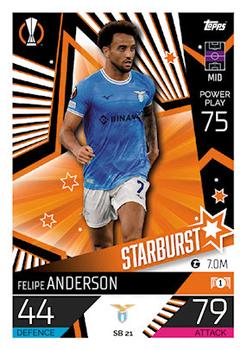 2022-23 Topps Match Attax UEFA Champions League & UEFA Europa League Extra - Starburst #SB 21 Felipe Anderson Front