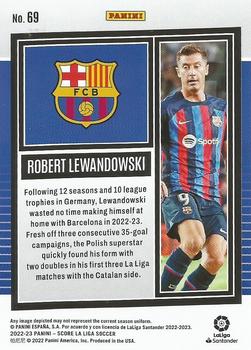 2022-23 Score LaLiga Santander #69 Robert Lewandowski Back