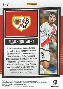 2022-23 Score LaLiga Santander #91 Alejandro Catena Back