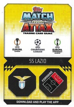 2022-23 Topps Match Attax UEFA Champions League & UEFA Europa League Extra - Hat-Trick Hero Emerald #HTH 5 Ciro Immobile Back