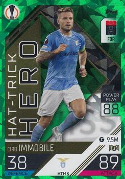 2022-23 Topps Match Attax UEFA Champions League & UEFA Europa League Extra - Hat-Trick Hero Emerald #HTH 5 Ciro Immobile Front