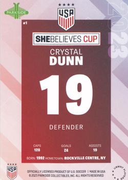 2023 Parkside USWNT SheBelieves Cup Team #1 Crystal Dunn Back