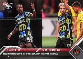 2023 Topps Now MLS #178 Xande Silva / Saba Lobjanidze Front