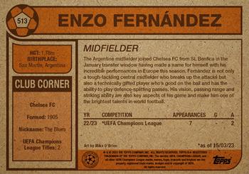 2023 Topps Living UEFA Club Competitions #513 Enzo Fernández Back
