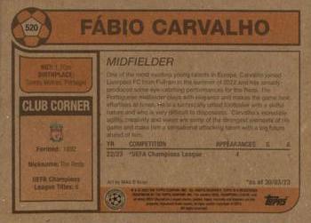 2023 Topps Living UEFA Club Competitions #520 Fábio Carvalho Back
