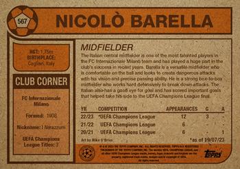 2023 Topps Living UEFA Club Competitions #567 Nicolo Barella Back