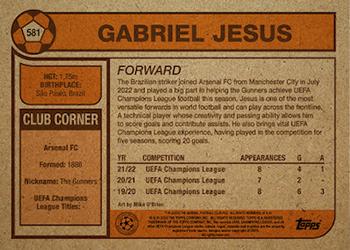 2023 Topps Living UEFA Club Competitions #581 Gabriel Jesus Back
