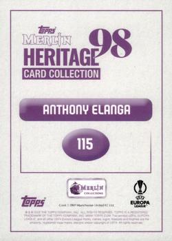 2022-23 Merlin Heritage 98 UEFA Club Competitions #115 Anthony Elanga Back