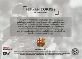 2022-23 Topps Simplicidad UEFA Club Competitions #NNO Ferran Torres Back