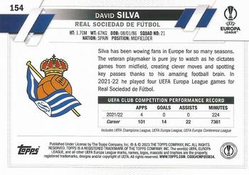 2022-23 Topps UEFA Club Competitions #154 David Silva Back