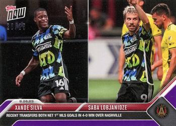 2023 Topps Now MLS - Purple #178 Xande Silva / Saba Lobjanidze Front