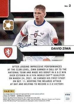 2022-23 Donruss - The Rookies Silver #2 David Zima Back
