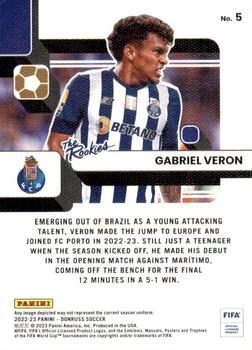 2022-23 Donruss - The Rookies Silver #5 Gabriel Veron Back