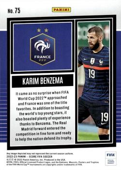 2022-23 Score FIFA - Purple Lasers #75 Karim Benzema Back