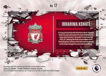 2022-23 Score Premier League - Breakthrough #17 Ibrahima Konate Back