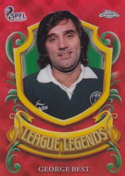 2022-23 Topps Chrome SPFL - League Legends Red Tartan #LL-5 George Best Front