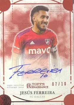 2022 Topps Renaissance MLS - Renaissance Engravement Autographs Ruby #EA-JF4 Jesús Ferreira Front